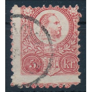 1871 Réznyomat 5kr elfogazva / shifted perforation