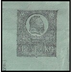 1871 10kr díjjegyes postautánvételi jegy, használatlan / PS-money order, unused