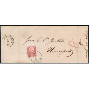 1872 5kr levélen / on cover KŐHALOM