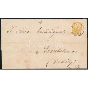 1873 2kr levélen / on cover ROZSNYÓ / GÖMÖR M.