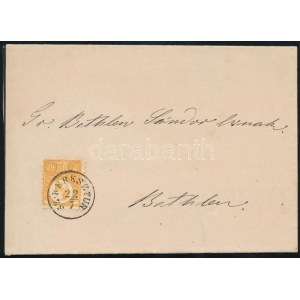1873 Réznyomat 2kr gyászjelentésen / on obituary notice SZ.KERESZTUR - Bethlen
