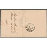 1873 5kr elfogazott bélyeg levélen / on cover ERZSÉBETVÁROS