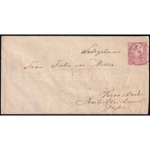 1873 5kr díjjegyes boríték / PS-cover ELŐPATAK