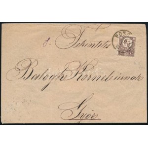 1873 15kr levélen / on cover POZSONY