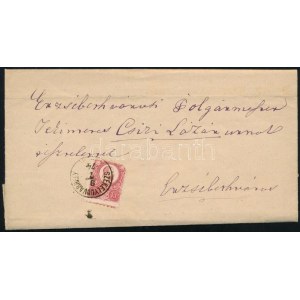 1874 5kr levélen / on cover SZÉKELYUDVARHELY