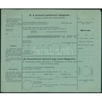 1874 10kr díjjegyes magyar-olasz nyelvű postautánvételi jegy, használatlan / 10kr Hungarian-Italian PS-money order...