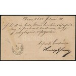 1884 Ajánlott díjjegyes levelezőlap 2 x 5kr díjkiegészítéssel / Registered PS-card with additional franking DUNA VECSE...