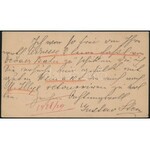 1888 2kr díjjegyes levelezőlap / PS-card BRANYICSKA