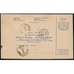 1891 Szállítólevél 50kr bélyeggel / Parcel card with 50kr BUDAPEST - Zürich