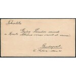 1899 1898-as kiadású 3kr Olga feliratú levélen, teljes belső résszel, AEG perfinnel ...