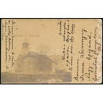 1903 Képeslap Turul 10f bérmentesítéssel Indiába küldve, báró Sennyey Irma levelezéséből / Postcard to India NAGY...