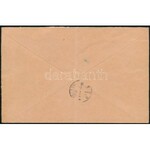 1907 Ajánlott levél 4 bélyeges bérmentesítéssel Pozsonyba DÉVÉNY-UJFALU ...
