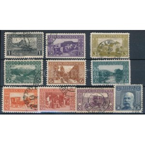 1906 10 db bélyeg speciális fogazással/ 10 stamps with special perforation