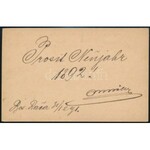 1891 Díjjegyes levelezőlap / PS-card K. und K. MILIT POST L VIII / BOS.RACA