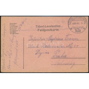 1917 Tábori posta levelezőlap / Field postcard K.u.k. Sappeurbataillon Nr. 5. + TP 425 a