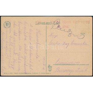 1919.06.16. Cenzúrázott tábori képeslap / Field postcard 29.sz. Vörös tábori tüzérezred