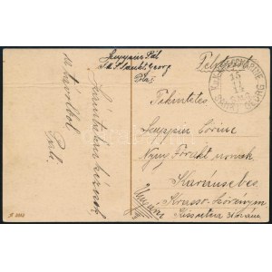 1914 Tábori posta képeslap / Field postcard S.M.S. SANKT GEORG