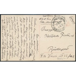 1915 Tábori posta képeslap / Field postcard S.M.S. Erzherzog Ferdinand Max