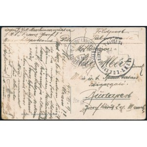 1915 Tábori posta képeslap / Field postcard S.M.S. KAISER FRANZ JOSEF I.