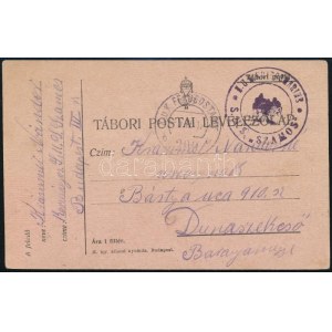 1917 Tábori posta levelezőlap / Field postcard S.M.S. SZAMOS