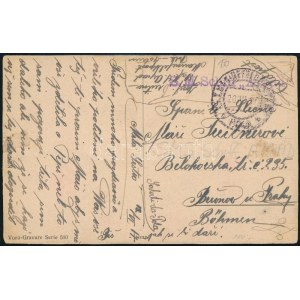 1917 Tábori posta képeslap / Field postcard S.M.S. Schiff Árpád