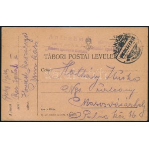1916 Tábori posta levelezőlap / field postcard Katonai ápolás / Reserve spitales in Munkáts