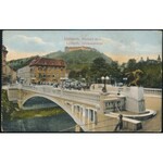 1916 Tábori posta képeslap / Field postcard M.k. 1. honvéd tart. kórház / K.u. Honvéd Res. Spit. Nr.1. Laibach...