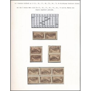 Nyugat-Magyarország VII. 1921 5K fordított állású párokban, összesen 12 db bélyeg / 5K in inverted pairs. Signed...