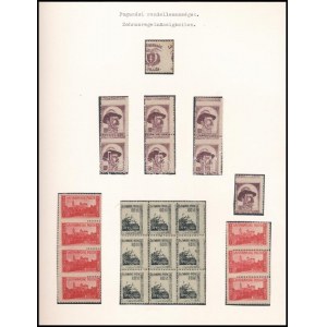 Nyugat-Magyarország VII. 1921 24 db bélyeg fogazási rendellenességekkel / 24 stamps with perforation varieties. Signed...