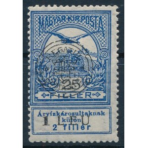 Kolozsvár 1919 Árvíz 25f / Mi 10 I. Signed: Bodor