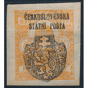 Szakolca 1919 Hírlapbélyeg Signed: Bodor