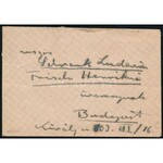 1920 Budapest helyi levél 8 bélyeges bérmentesítéssel ...