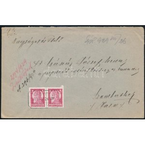 1929 Levél VANYOLA postaügynökségi bélyegzéssel / Cover with postal agency postmark