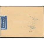 1931 Magyarországi körrepülés: légi levelezőlap Zeppelin 1P kiegészítéssel és alkalmi bélyegzéssel ...