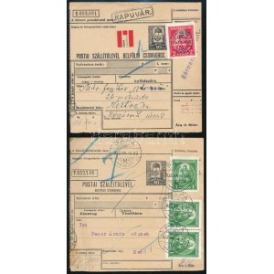 1932 2 db szállító levél Nagy Madonna 2P és 3 x 1P bérmentesítésekkel ...