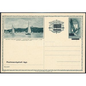 1935 2f Postaszolgálati díjjegyes levelezőlap / Unused PS-card with overprint