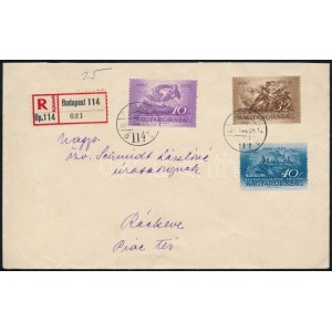 1937 Ajánlott levél / Registered cover BUDAPEST - Ráckeve