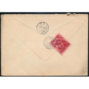 1938 Levél KESZTHELY-BALATONSZENTGYÖRGY JM vasúti bélyegzéssel / Cover with railway postmark