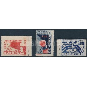 Kárpát-Ukrajna 1945 Teljes sor Mi 78-80 (Mi EUR 140,-)