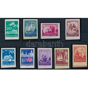 1959 Balaton vágott sor / Mi 1609-1617 imperforate set