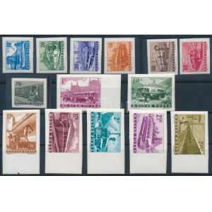 1963 Közlekedés vágott sor (15.000) / Mi 1924-1937 imperforate set