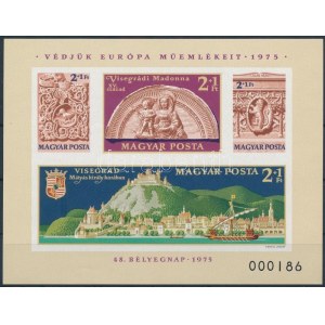 1975 Bélyegnap vágott blokk (20.000) / Mi 115 imperforate block
