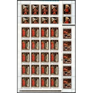 1979 Festmények XVI. hajtatlan teljes ívsor (12.000) / Mi 3326-3332 complete sheets