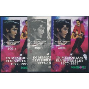 1997 Elvis Presley 3 db-os emlékív garnitúra (22.500) ...