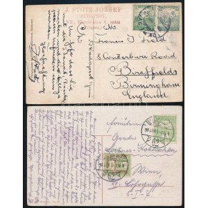 Küldemény tétel, benne 30 db főleg magyar levél, közte 3 db osztrák az 1895-1946 közötti időszakból ...