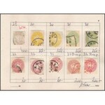 Ausztria 160 bélyeg cserefüzetben a klasszikus időszakból 1850-1867 + Lombardia és Levante ...