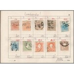 Ausztria 160 bélyeg cserefüzetben a klasszikus időszakból 1850-1867 + Lombardia és Levante ...