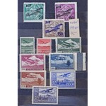Csehszlovákia komplett légiposta gyűjtemény kis berakóban / Czechoslovakia complete airmail stamps collection ...
