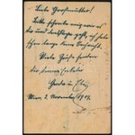 1919 Ajánlott díjkiegészített díjjegyes levelezőlap Magyarországra, visszaküldve / Registered PS...
