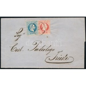 1874 5sld + 10sld levélen / on cover